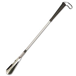 Chromed Shoe Horn with Spring