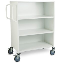 Viva Clean Linen Trolley with Back with Castors