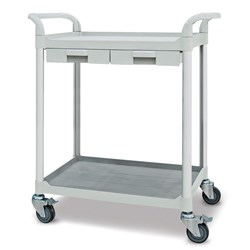 Service Cart - 2 Shelves and 2 Drawers