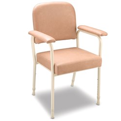 Hunter Chair, 460mm Width - Champagne Vinyl