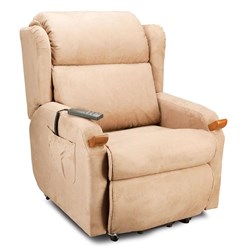 Aircomfort Chair, Dual Motor - Medium, Mocha Fabric