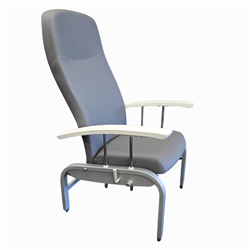 **DISCONTINUED - LIMITED STOCK**Fero Metal Recliner Adj arms and legs, Graphite Grey