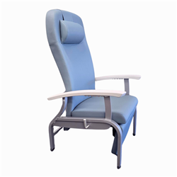 **DISCONTINUED - LIMITED STOCK**  Fero Metal Relax Fixed Arms and Adj legs, Stormy Blue