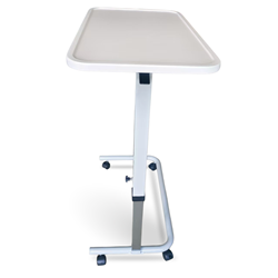 Table: Overbed: Spring Assist: Grey Non Tilt Top Care Quip