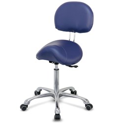 Guardian Saddle Stool with Backrest