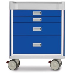 Viva Anaesthetic Cart, Blue - 850mm