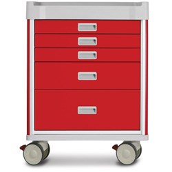 Viva Emergency Cart, Red - 930mm