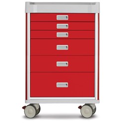 Viva Emergency Cart, Red - 1085mm