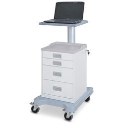 IT Equipment Cart - 4 Drawer with Monitor Platform