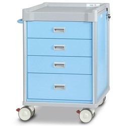 Viva Medication Cart, Light Blue - 1010mm