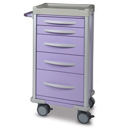 Viva Narrow Aluminium Cart, Lavender - 1010mm