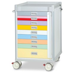 Viva Paediatric Emergency Cart, Full Locking Bar - 1085mm