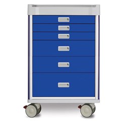 Viva Anaesthetic Cart, Blue - 1085mm
