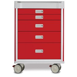Viva Emergency Cart, Red - 1010mm