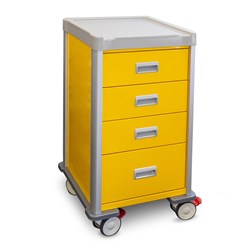 Viva Narrow Steel Cart, Yellow - 1010mm