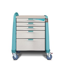 Avalo Anaesthetic Cart - Compact - E-Lock - Green