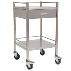 SQ Series 1 Drawer Dressing Trolley - 490 x 490