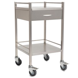SQ Series 1 Drawer Dressing Trolley - 750 x 490