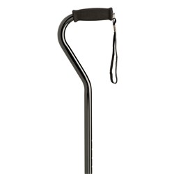 Walking Stick - Swan Neck - Black