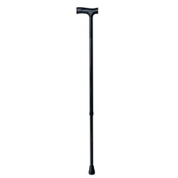 Walking Stick - Black with Timber Handle