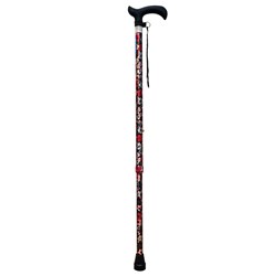Walking Stick, Adjustable - Pink Hibiscus Stem