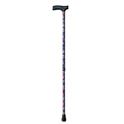 Walking Stick Adjustable - Floral Blue