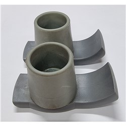 Accessory: Walker: Skis Large, suit 28mm Round Tube: pair