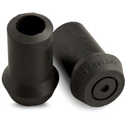 Walking Stick Spare Part, Heavy Duty Tip, Black - 16mm