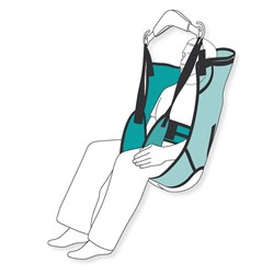 Care Sling with Head Support, Fabric - Extra Large