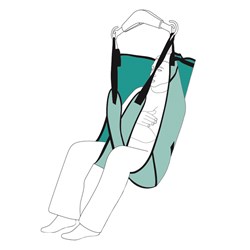 Care Sling With Head Support, Mesh - Large