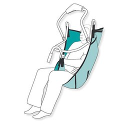 Pivot Care Sling, Fabric with Standard Keyhole Buckle - Large