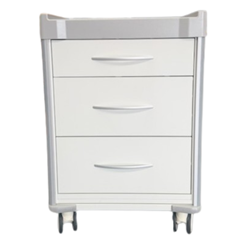 LX Medication Cart, Webster, 3 Drawer, Aluminium, White  34"