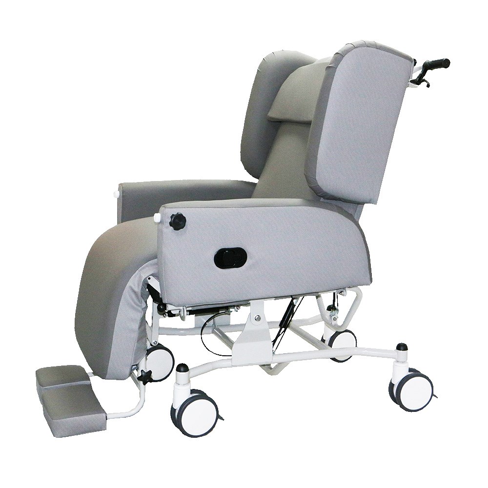 X6 Deluxe Chair/Bed Mobile Twin Style Castors Without Tray/Footrest
