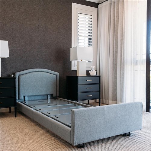 Casero Duo Bed Single - Belgrave Head & Foot Boards - Granite