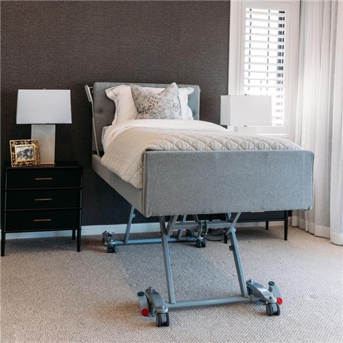 Casero Duo Bed Single - Oxford Head & Foot Boards - Granite