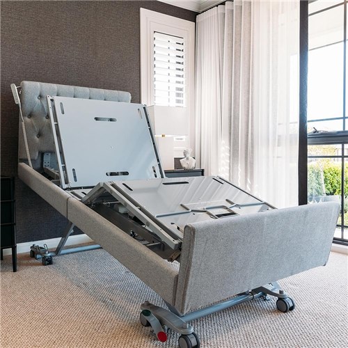 Casero Duo Bed Single - Oxford Head & Foot Boards - Granite