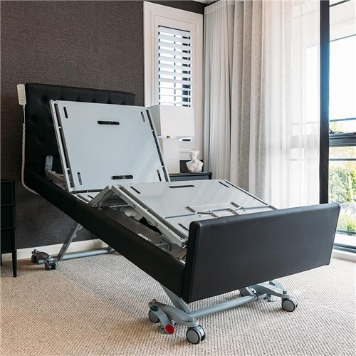 Casero Duo Bed Single - Oxford Head & Foot Boards - Ebony Vinyl