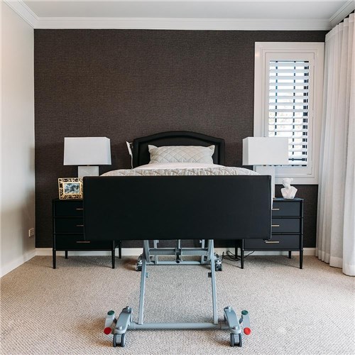 Casero Duo Bed King Single - Belgrave Head & Foot Boards - Ebony Vinyl