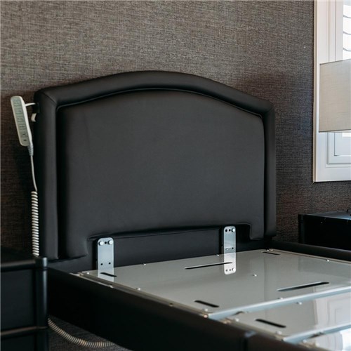 Casero Duo Bed King Single - Belgrave Head & Foot Boards - Ebony Vinyl