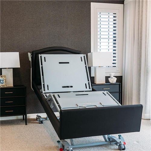 Casero Duo Bed King Single - Belgrave Head & Foot Boards - Ebony Vinyl