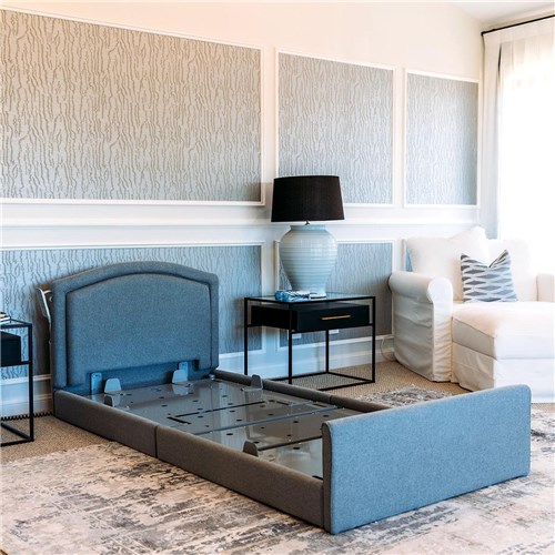 Casero Mode Bed Single - Belgrave Head & Foot Boards, Granite