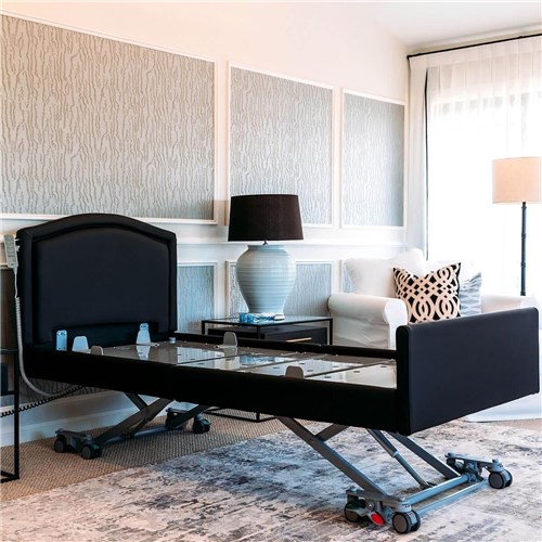 Casero Mode Bed King Single - Belgrave Head & Foot Boards, Ebony Vinyl