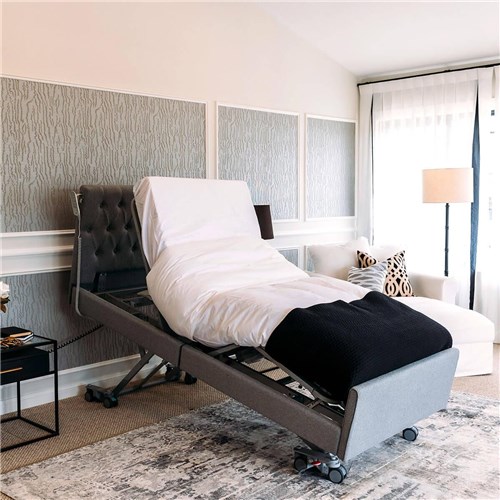 Casero Mode Bed King Single - Oxford Head & Foot Boards, Granite