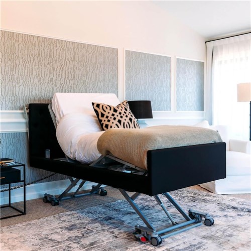 Casero Vogue Bed King Single - Oxford Head & Foot Boards, Ebony Vinyl