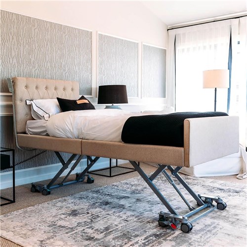 Casero Vogue Bed King Single - Oxford Head & Foot Boards, Oatmeal