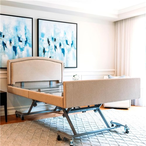 Casero Plus Bed Double - Belgrave Head Board, Standard Foot Board, Oatmeal