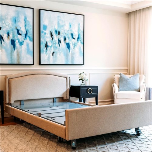 Casero Plus Bed Double - Belgrave Head Board, Standard Foot Board, Oatmeal