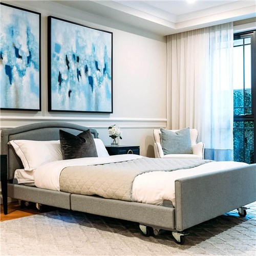 Casero Plus Bed Queen - Belgrave Head Board, Standard Foot Board,Granite