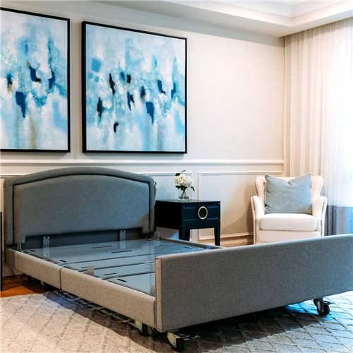 Casero Plus Bed Queen - Belgrave Head Board, Standard Foot Board,Granite