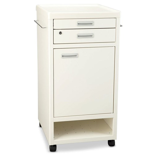 Viva Tall Bedside Cabinet - White